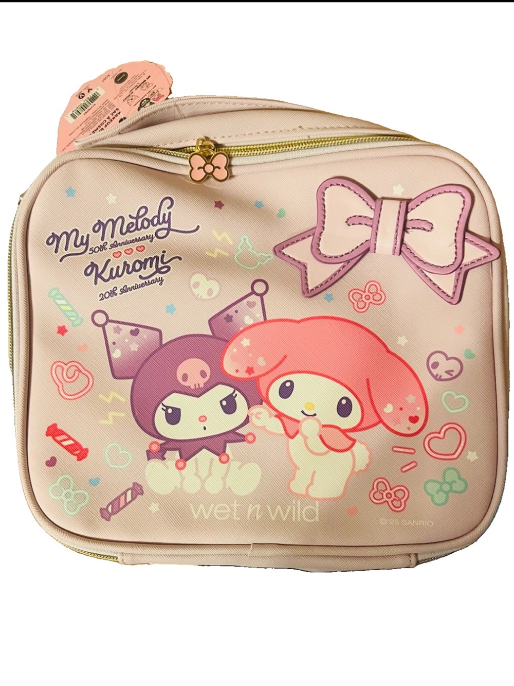 Sanrio Hello Kitty and Friends Pink My Melody & Kuromi LE Cosmetic Bag